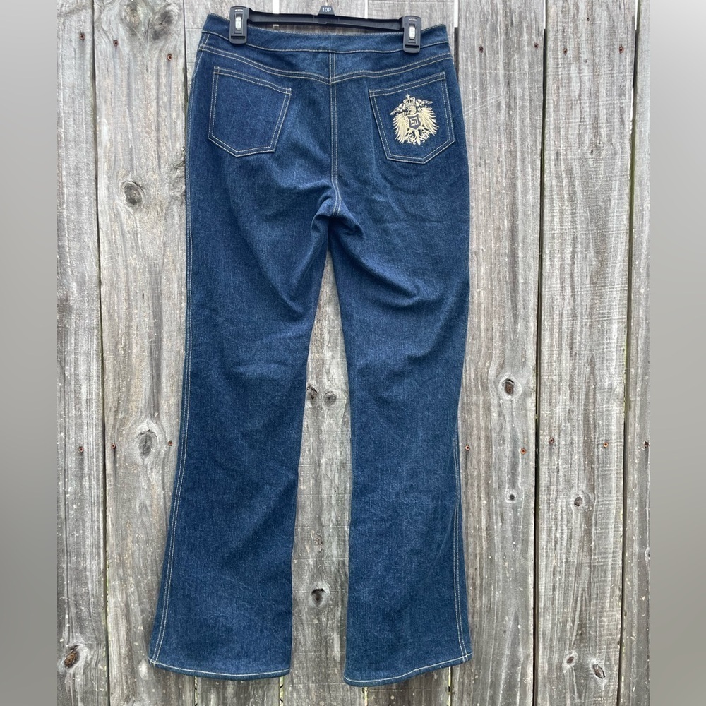 St John Collection Dark Wash Bootcut Jeans Size 6 - Picture 7 of 15